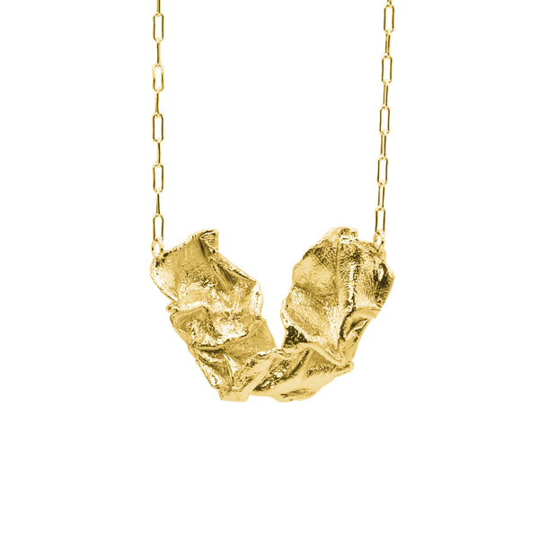 Fotosintez gilded necklace "Alga"