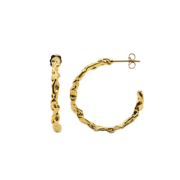 Gilded Lava hoops