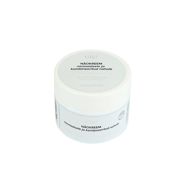 Skin cell renewing and nourishing vitamin cream for the face with niacinamide, vitamin B5 and allantoin