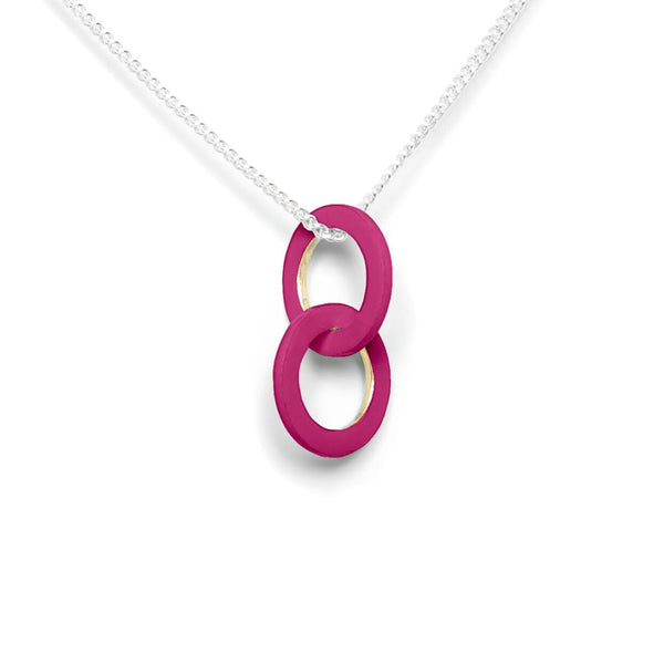 Necklace Rings Magenta