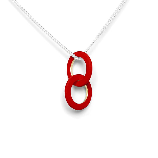 Necklace Rings Traffic Red