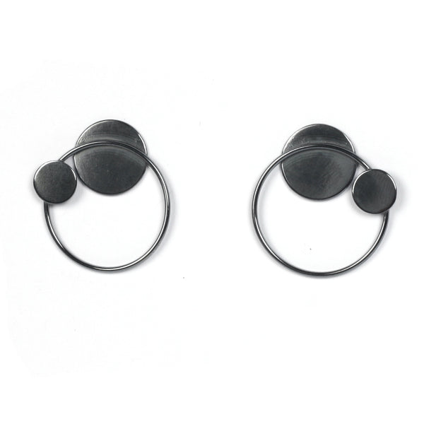 Earrings "Circles on the Water VI"