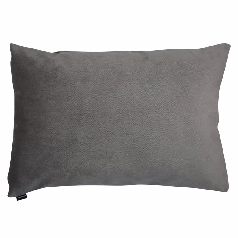 Velvet Trio Midi Decorative Pillow "Velvet Dark gray/Gray"