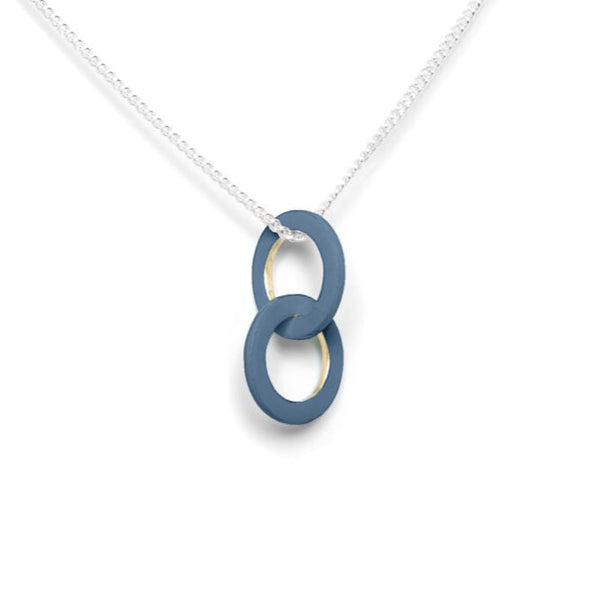 Necklace Rings Pigeon Blue