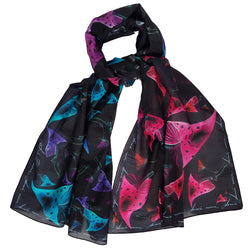 Cotton Silk Shawl "Amanita Muscaria"