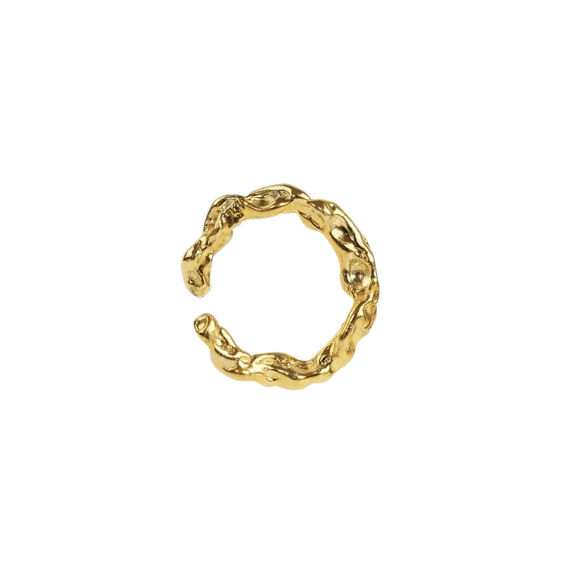 Gilded Lava cuff-ring