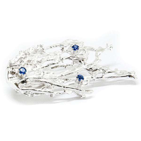 Brooch "Mossi" with sapphires - Ehestu's Special Edition