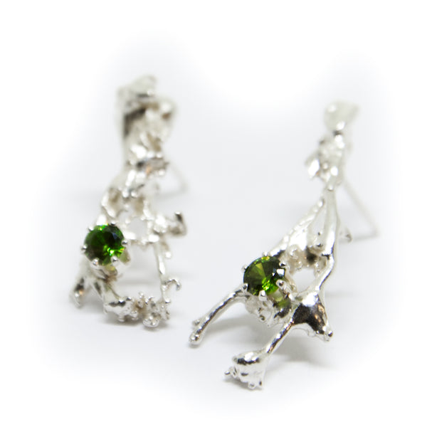 Earrings "Mossi" with cubic zirconia