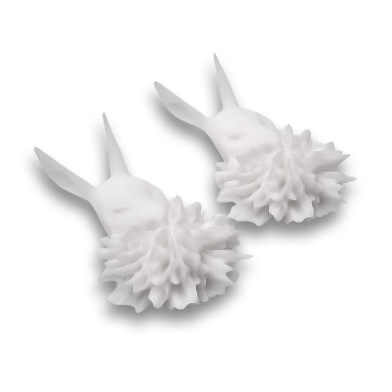 Fluffy Bunny White