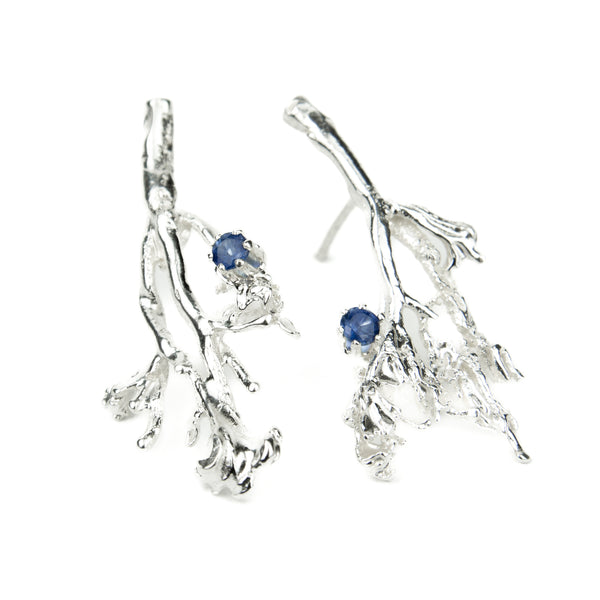 Kõrvarõngad "Mossi" safiiridega - Ehestu Eri