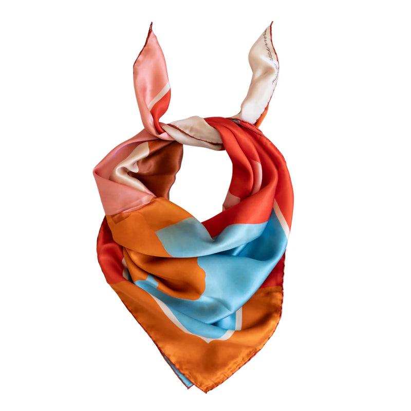 ARRAK "AWAKENING VENUS" (1971) SILK SCARF 87 x 87 cm