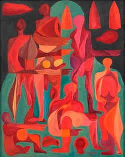 ARRAK “INIMESED” (1966) IN RED GRAPHITE VILLANE SALL