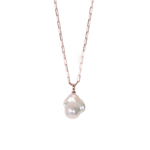 Mother-pearl drop necklace