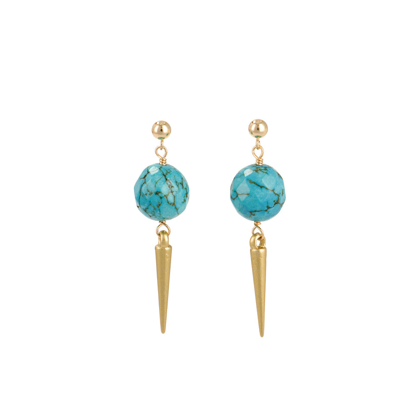 Earrings "Coco Rebel" Turquoise
