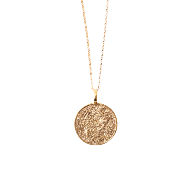 Necklace FULL MOON gold plated