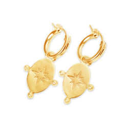 Earrings MORNING STAR gold plated