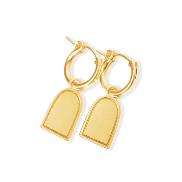 Earrings PORTAL gold plated
