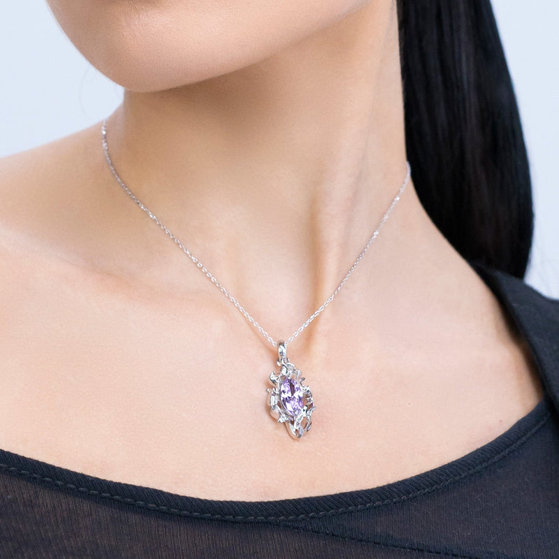 Scorch Lavender Gem kaelakee