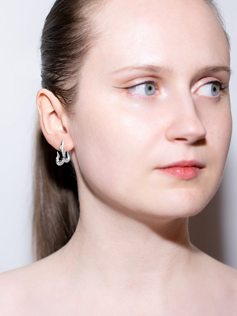 Glint Earrings rhodium