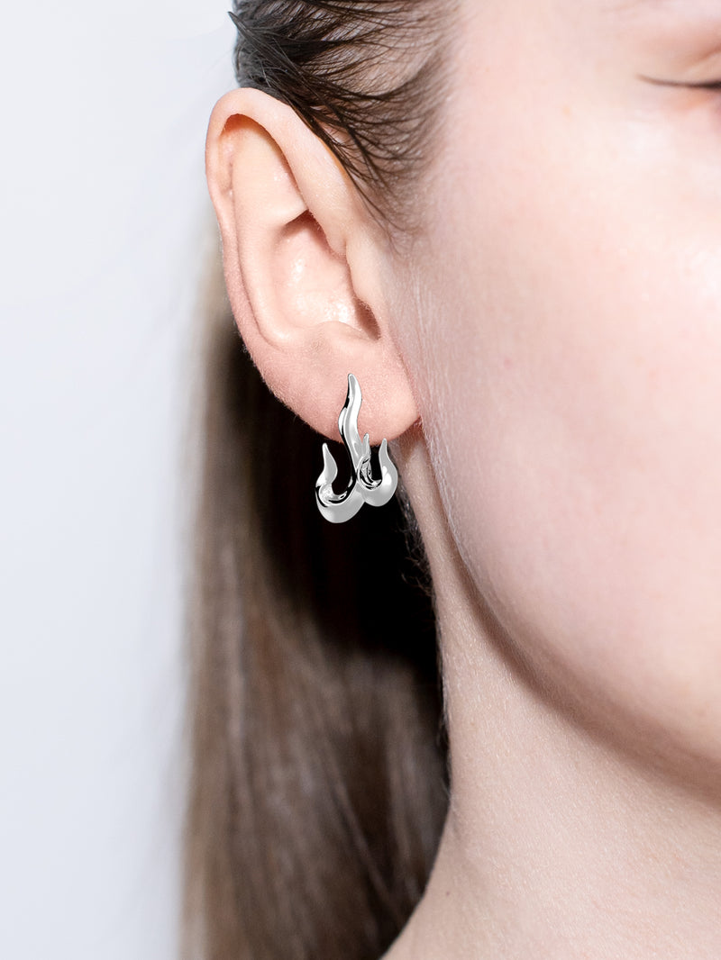 Glint Earrings rhodium