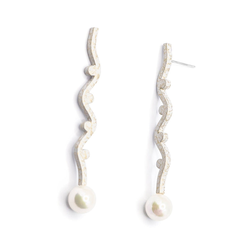Ceres White Pearl Earrings