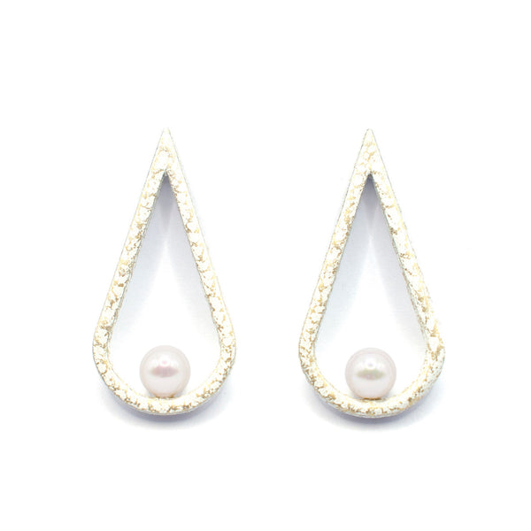 Pallas White Pearl Earrings