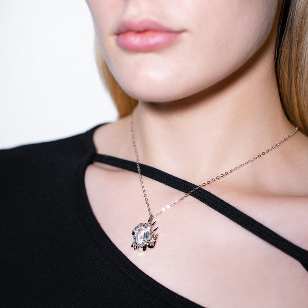 SIDPA CLEAR GEM NECKLACE – HÕBE