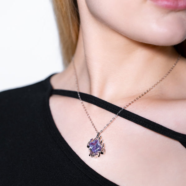 SIDPA LAVENDER GEM NECKLACE – HÕBE