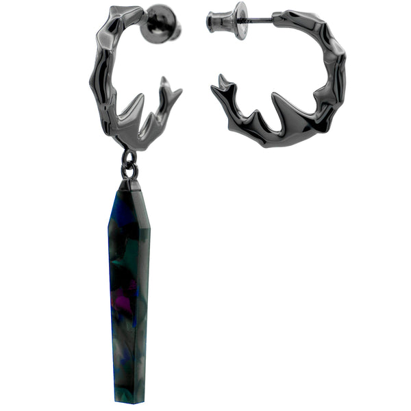 CHIKHAI ASYMMETRICAL HOOP – DARK COSMIC DROP - MUST