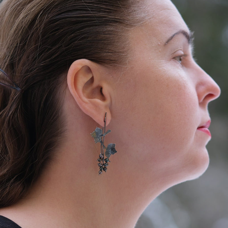 Earrings "Blackcurrant" - Ehestu's special edition