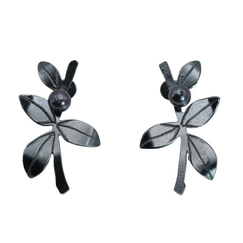 Earrings "Currant Eye's Grey Shadow" - Ehestu's special edition