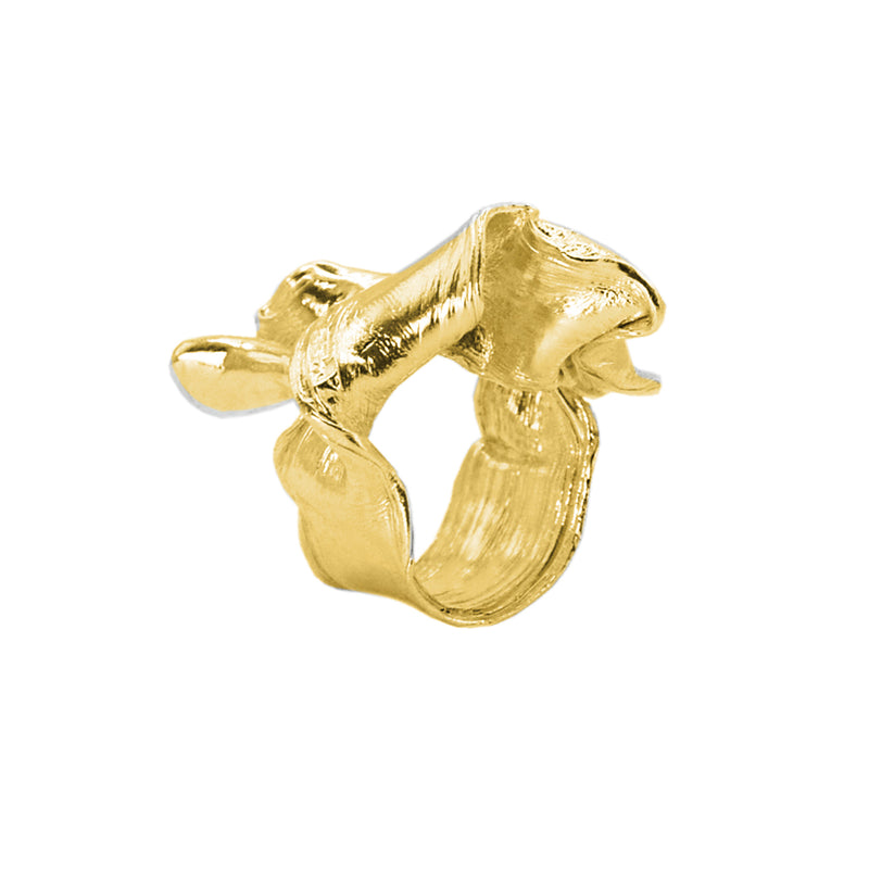 Fotosintez gilded ring "Blooming"