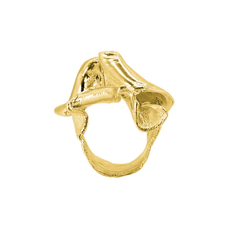 Fotosintez gilded ring "Blooming"