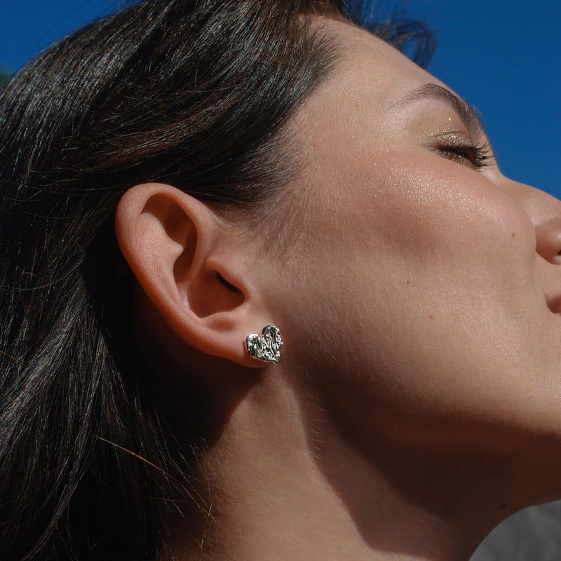 Stud earrings "Your Heart Skips"