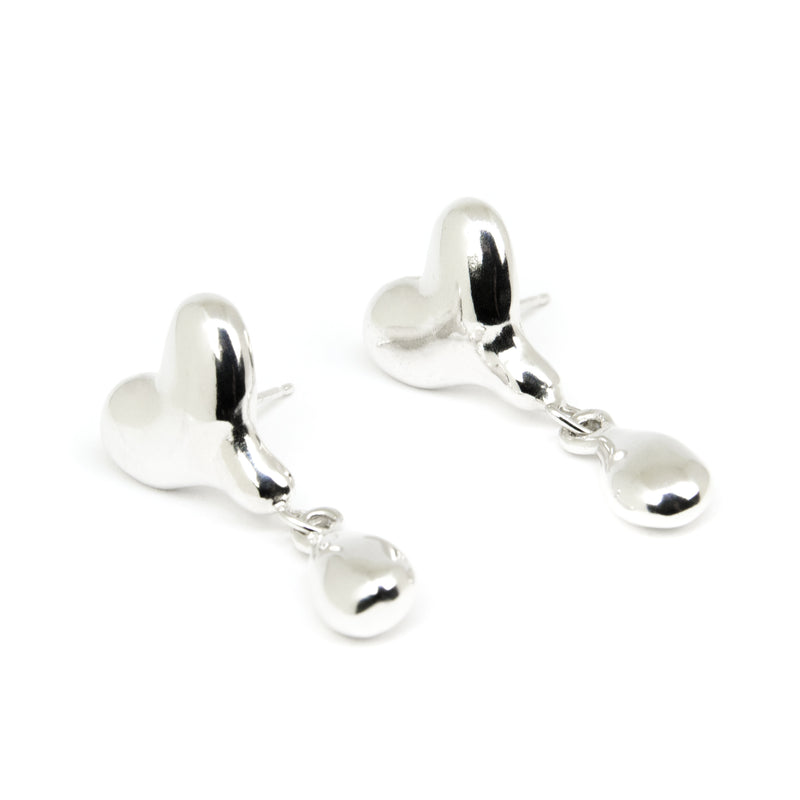 Heartmelt earrings "Dripping Heart"