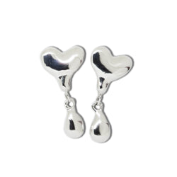 Heartmelt earrings "Dripping Heart"