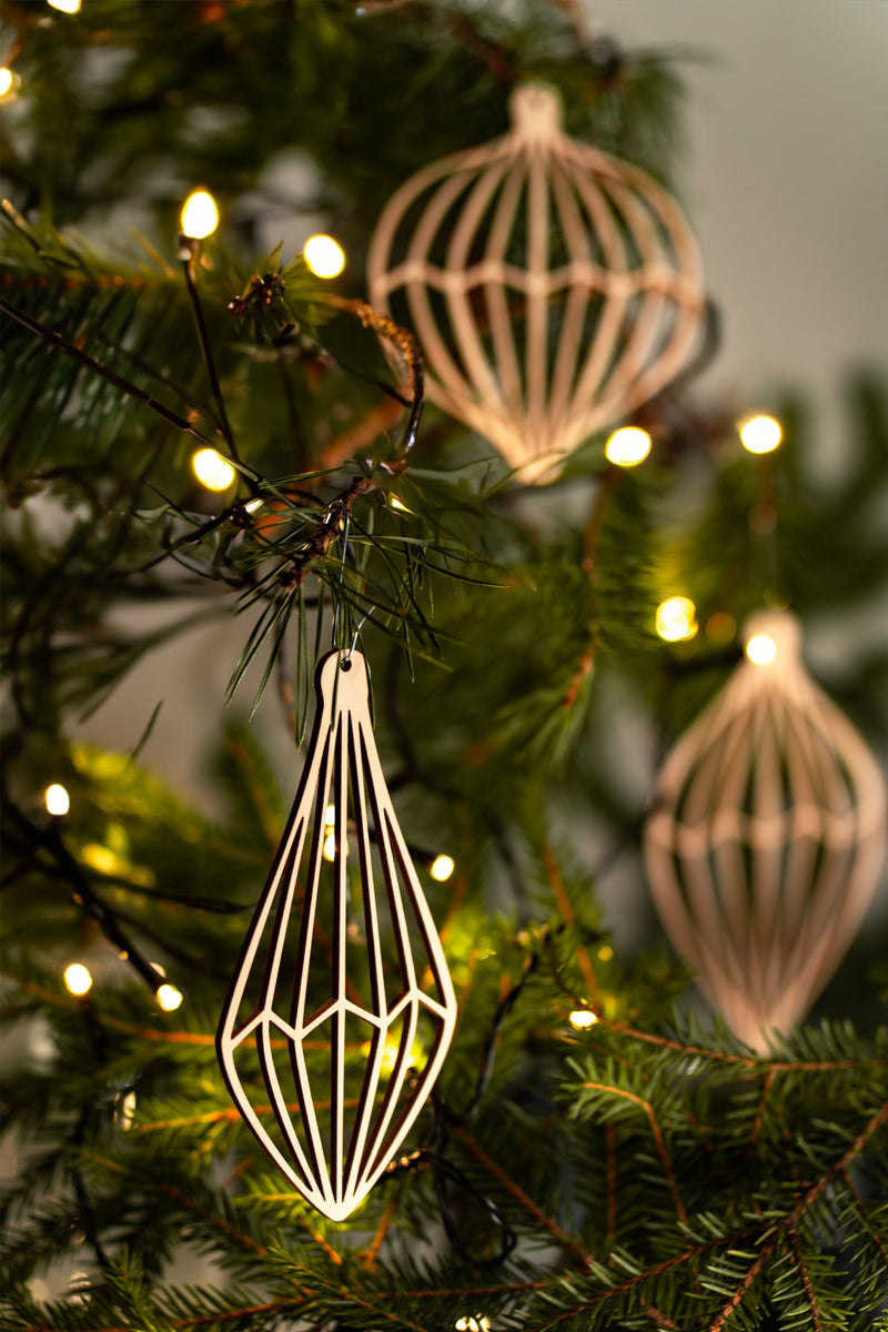 A set of Christmas ornaments