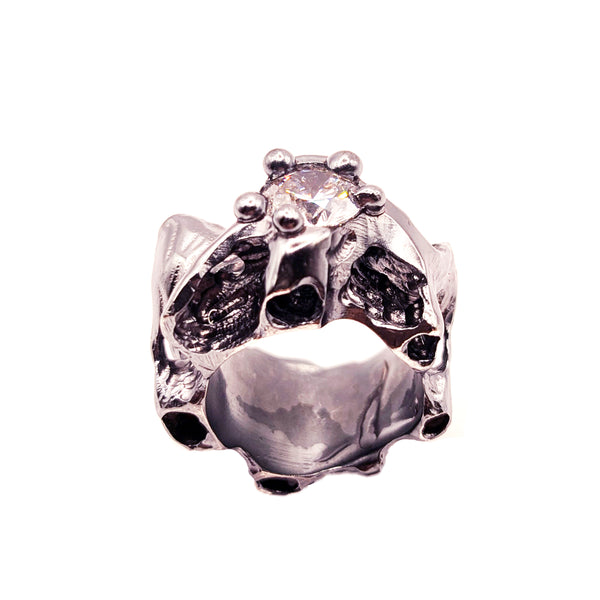 Ring Erosion Mini with Cubic Zirconia