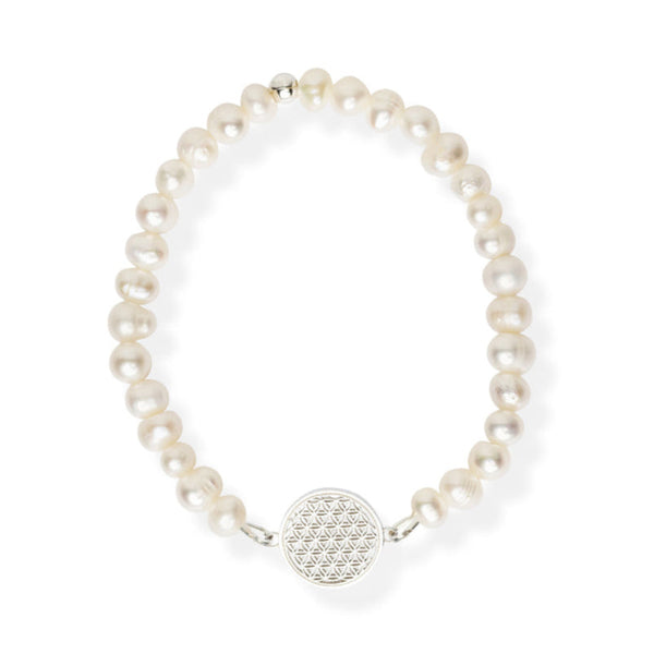 Bracelet "Flower Of Life S" Pearl