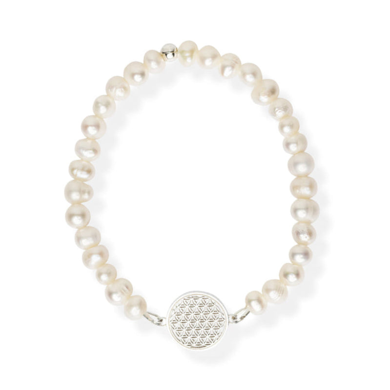 Bracelet "Flower Of Life S" Pearl