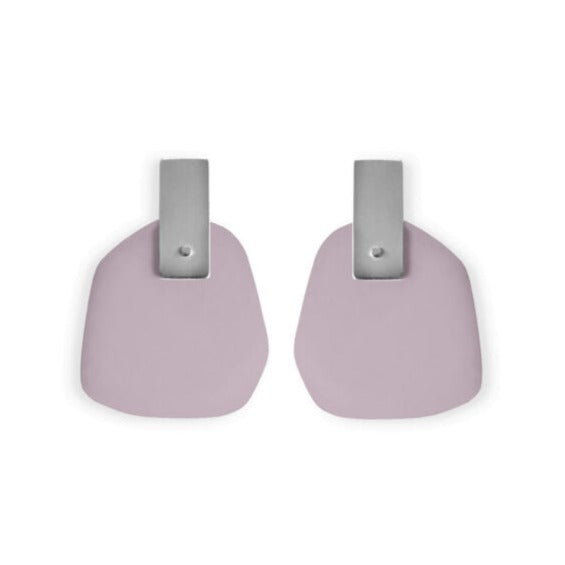 Earrings Flower Petals Pastel Violet