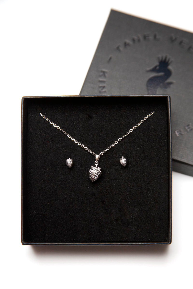 Strawberry Silver Pendant