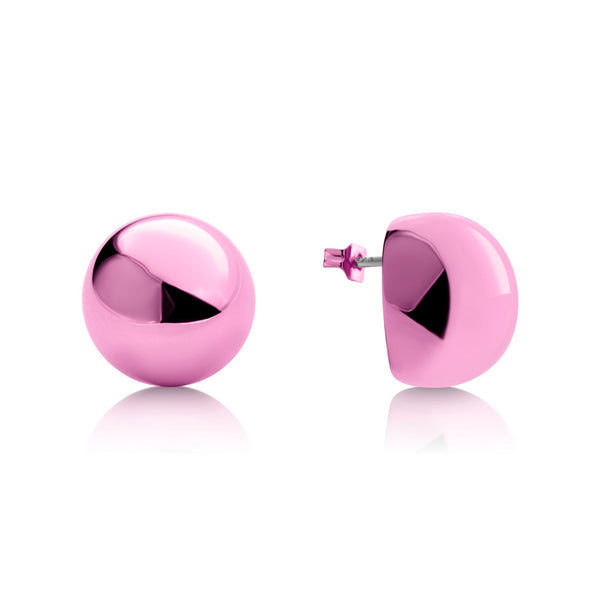 Earrings Chroma Plüsch Pink