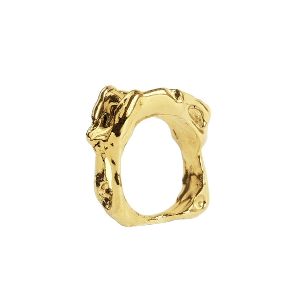 Gilded Lavawave ring N2