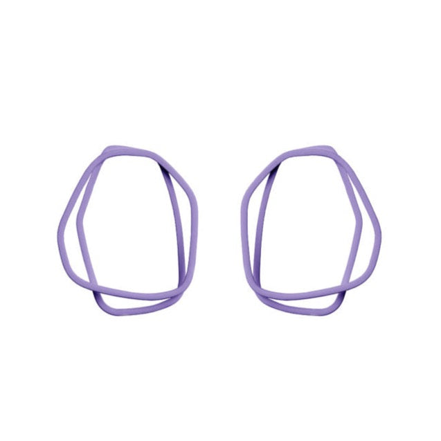 Earrings Loops Lilac