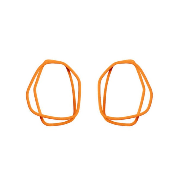 Earrings Loops Pastel Orange
