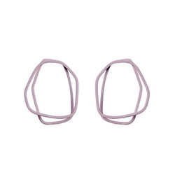 Earrings Loops Pastel Violet