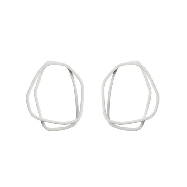 Earrings Loops Signal White