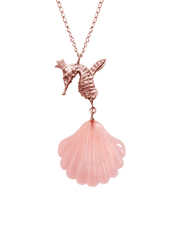 Little Mermaid "Rose Shell Hippo Pendant"