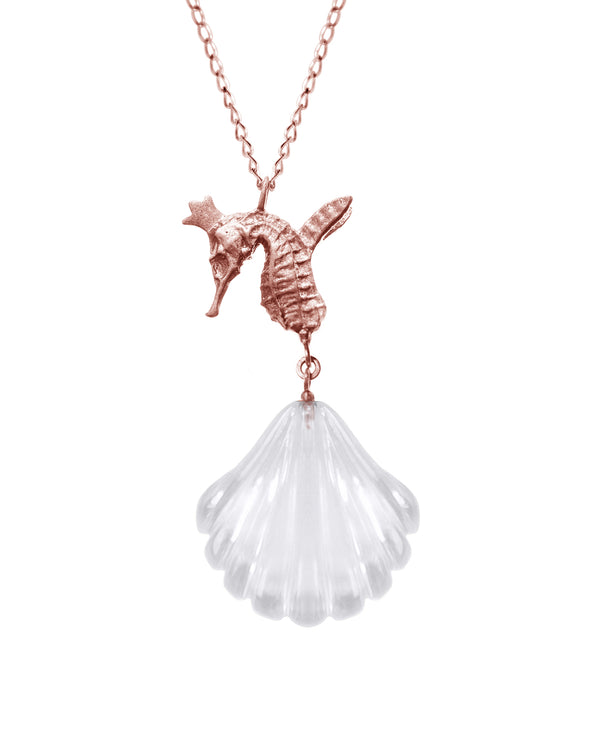 Little Mermaid "Crystal Shell Hippo Pendant"